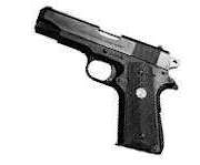 Photo of a facing left pistol.